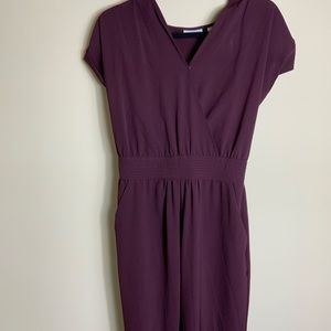 New York & Company burgundy pant jumpsuit